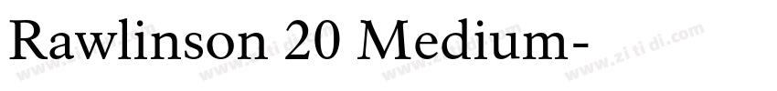 Rawlinson 20 Medium字体转换